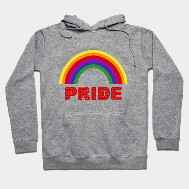 Pride Rainbow For Pride Month Hoodie by Colored Lines